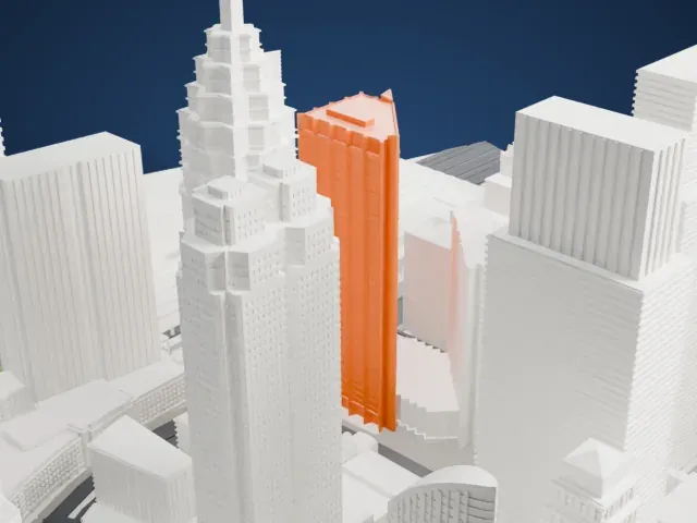 Royal Bank Plaza model, North view