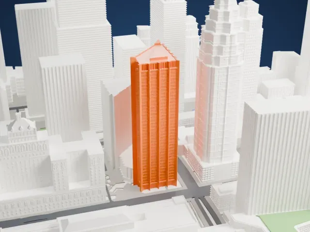 Royal Bank Plaza model, South view