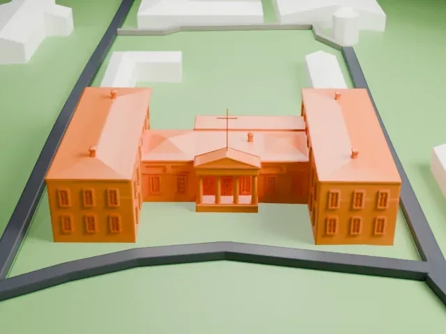 Royal Observatory, Cape of Good Hope model, South view