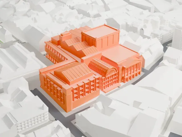 Royal Opera House model, East view
