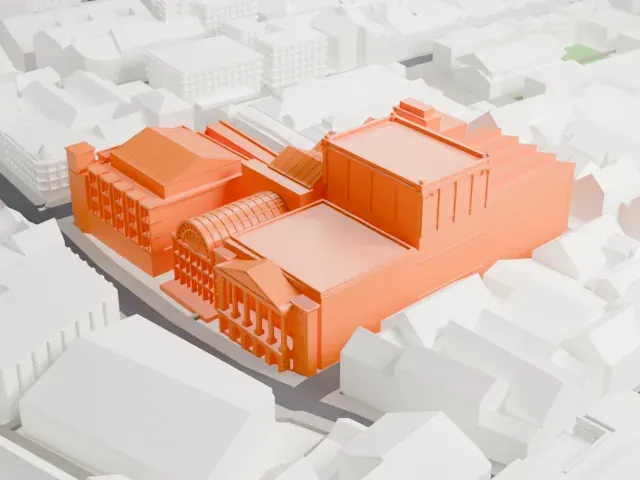 Royal Opera House model, North view