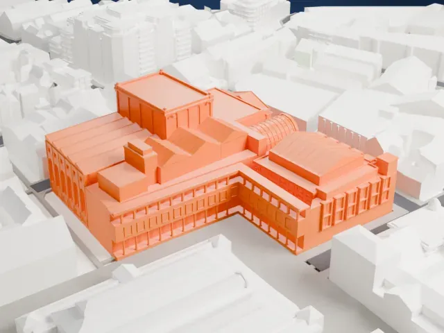 Royal Opera House model, South view