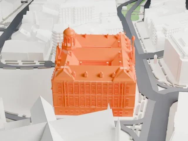 Royal Palace of Amsterdam model, North view
