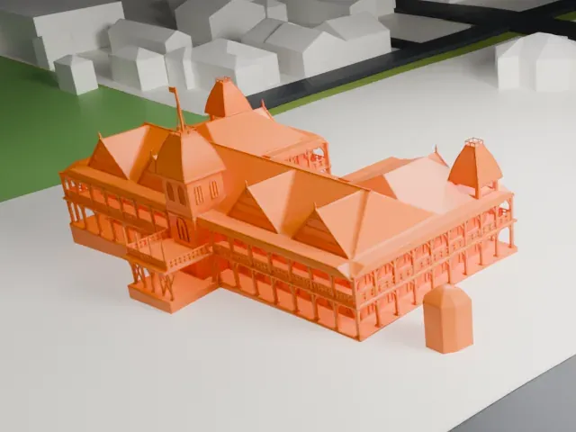 Royal Palace, Tonga model, North view