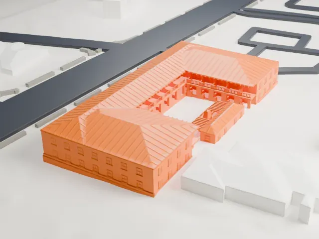 Royal Palms Resort and Spa model, East view