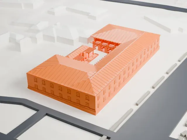 Royal Palms Resort and Spa model, West view