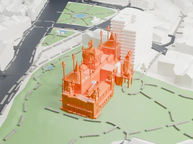 Royal Pavilion model, North view