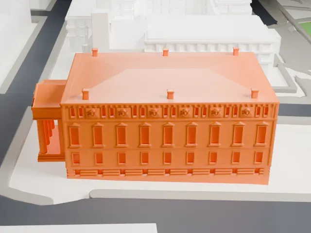 Royal Spanish Academy model, North view