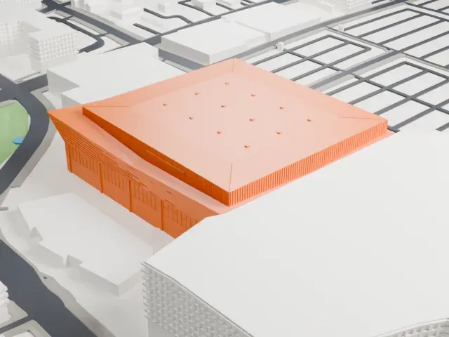 Rupp Arena model, North view