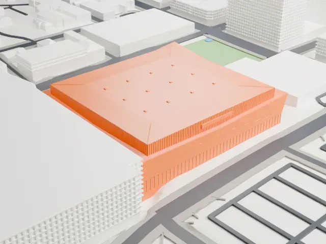 Rupp Arena model, West view