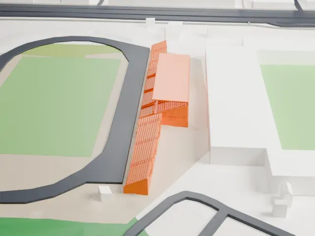 Ryavallen model, West view