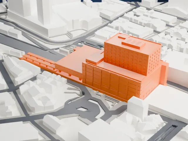 Sagami-Ōno Station model, East view