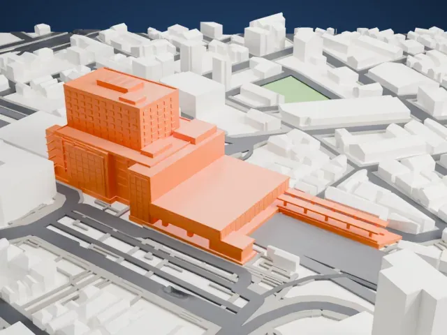 Sagami-Ōno Station model, West view