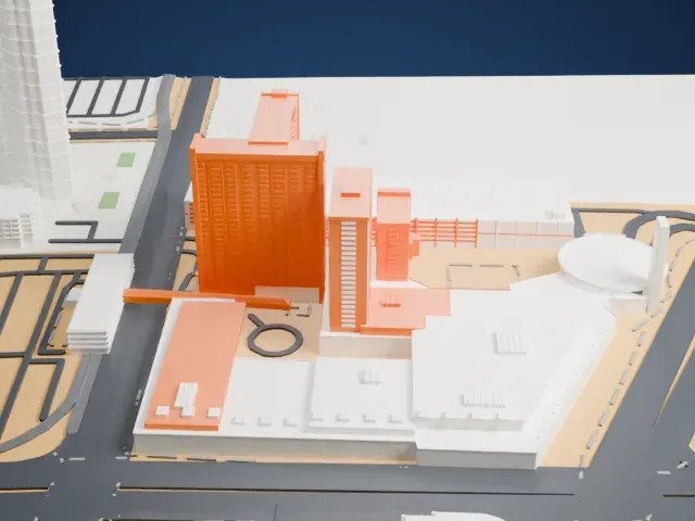 Sahara Las Vegas model, North view