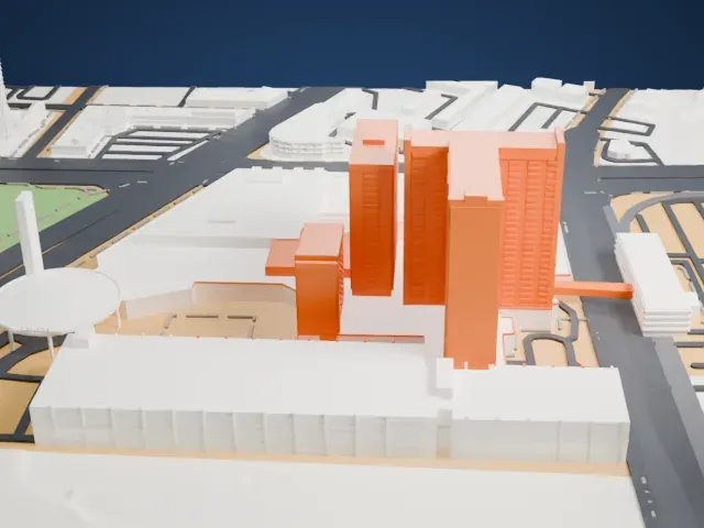 Sahara Las Vegas model, South view