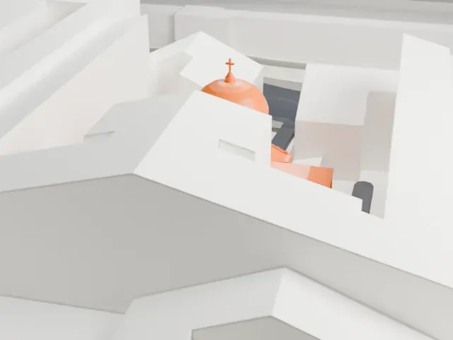 Saint Catherine's Armenian Church model, North view