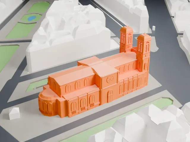 Saint-François-Xavier, Paris model, South view