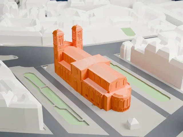 Saint-François-Xavier, Paris model, West view