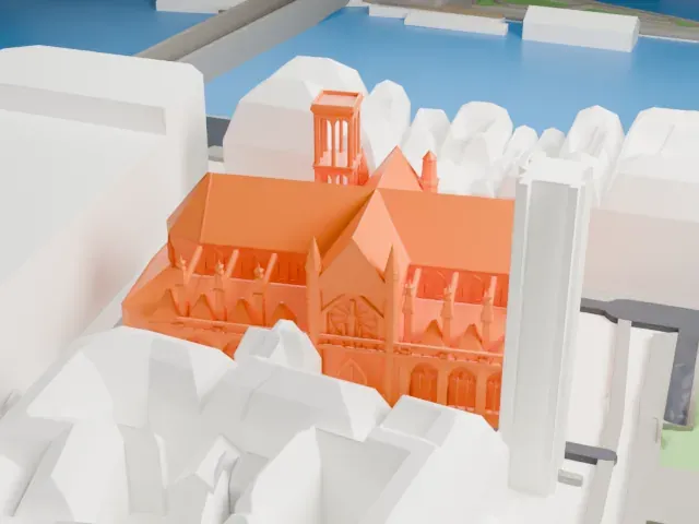 Saint-Germain l'Auxerrois model, North view