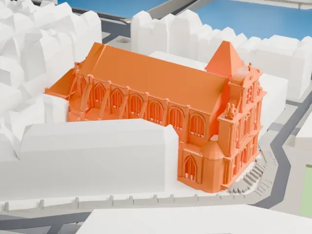 Saint-Gervais-Saint-Protais model, North view
