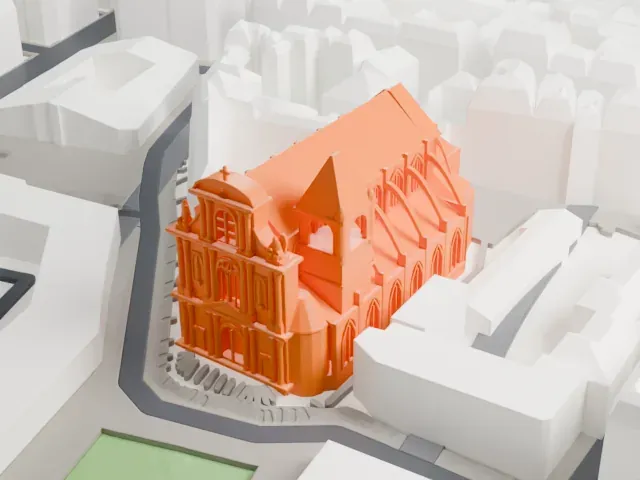Saint-Gervais-Saint-Protais model, West view
