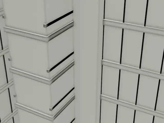 Saint Luke's Lutheran Church model, East view