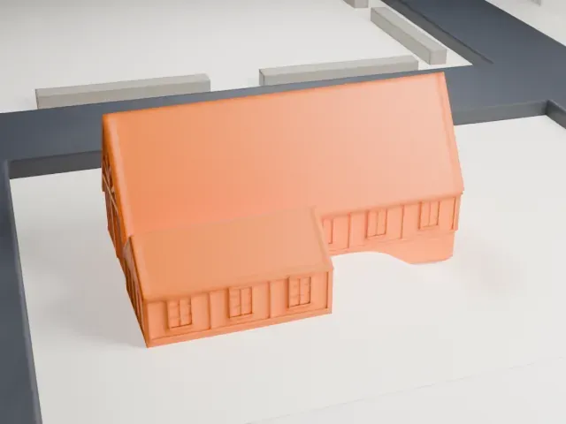 Saint Mary's Chapel, Carle Place model, West view