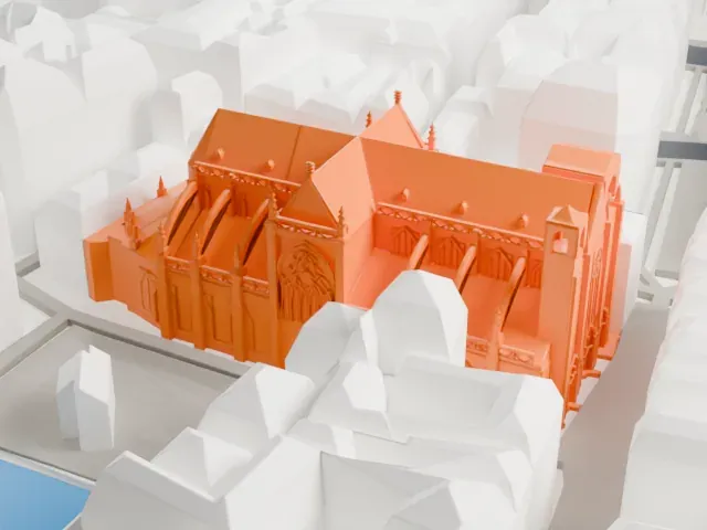 Saint-Merri model, North view