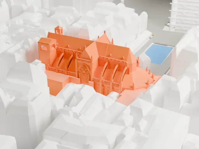 Saint-Merri model, South view