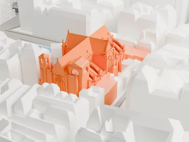 Saint-Merri model, West view
