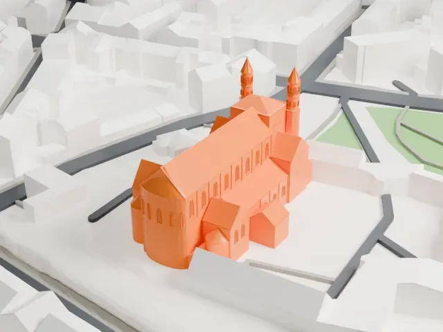 Saint Pantaleon, Cologne model, East view