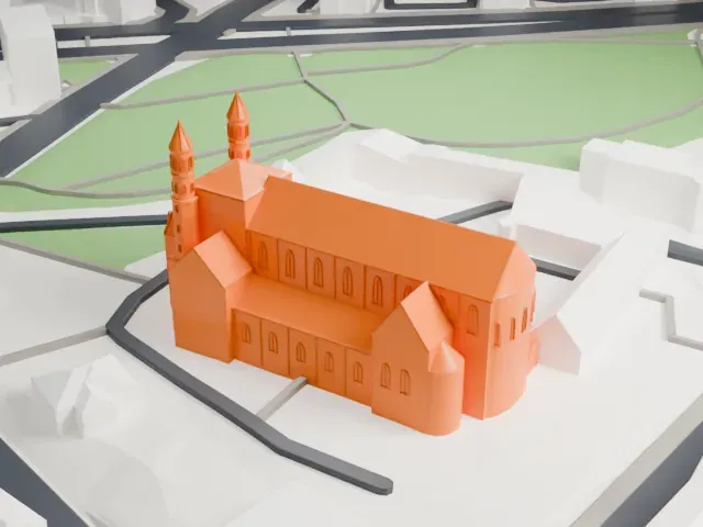 Saint Pantaleon, Cologne model, South view