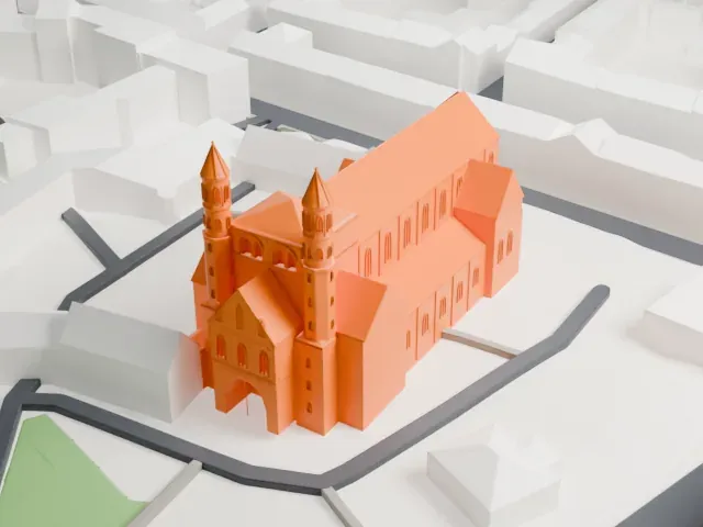 Saint Pantaleon, Cologne model, West view