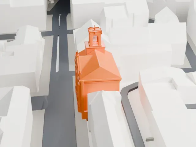 Saints Cyril and Methodius Cathedral model, East view