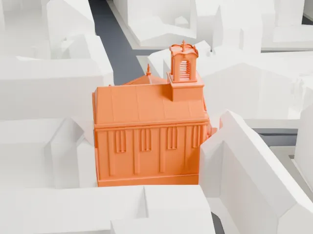 Saints Cyril and Methodius Cathedral model, North view