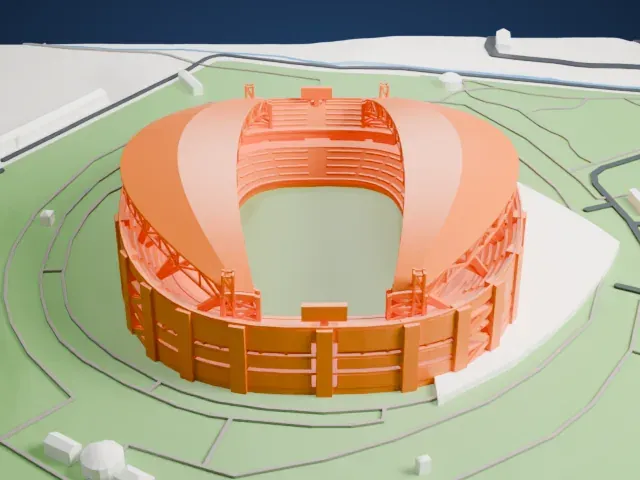 Saitama Stadium 2002 model, North view