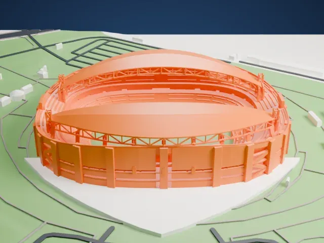 Saitama Stadium 2002 model, West view