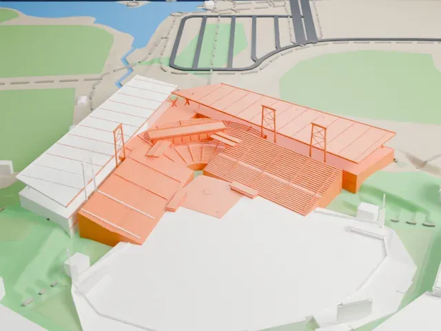 Salt River Fields at Talking Stick model, East view