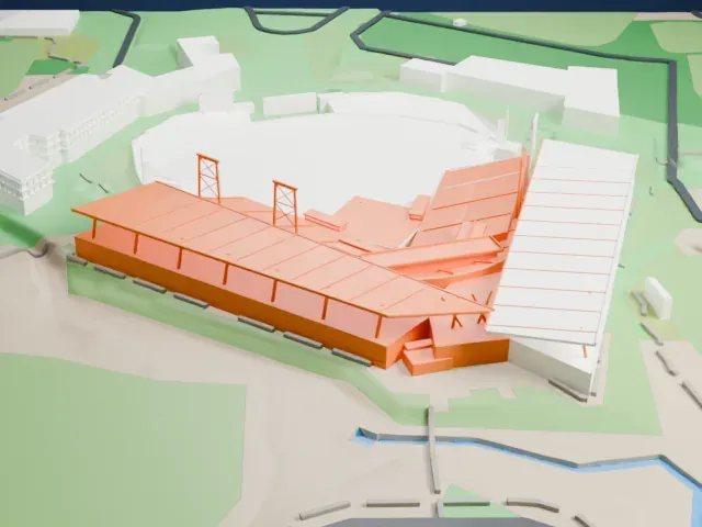 Salt River Fields at Talking Stick model, West view