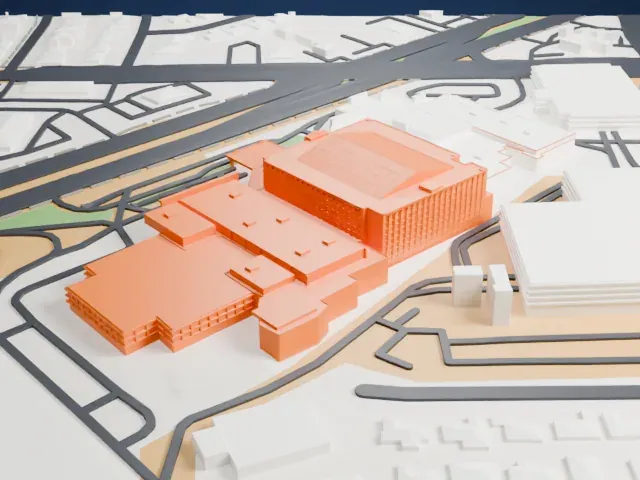 Sam's Town Hotel and Gambling Hall, Las Vegas model, East view