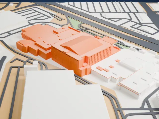 Sam's Town Hotel and Gambling Hall, Las Vegas model, North view