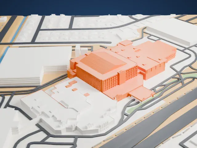 Sam's Town Hotel and Gambling Hall, Las Vegas model, West view