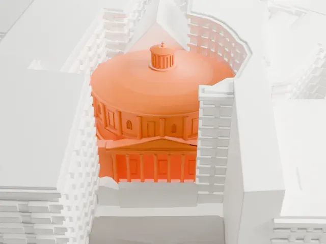 San Carlo al Corso, Milan model, South view