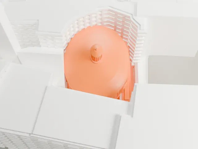 San Carlo al Corso, Milan model, West view