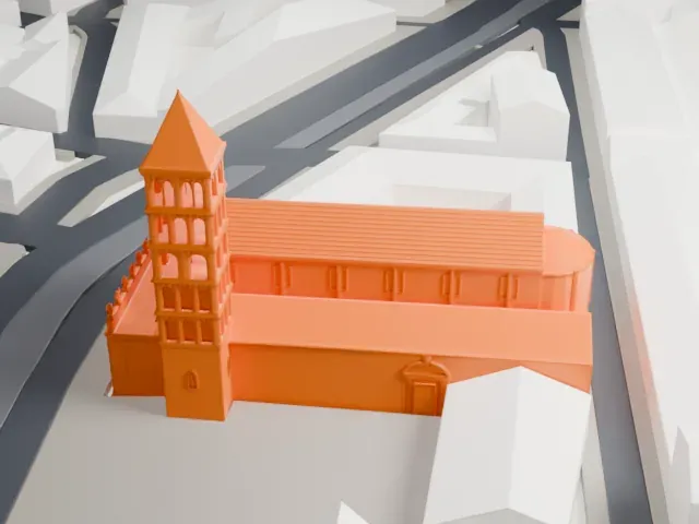 San Crisogono model, North view