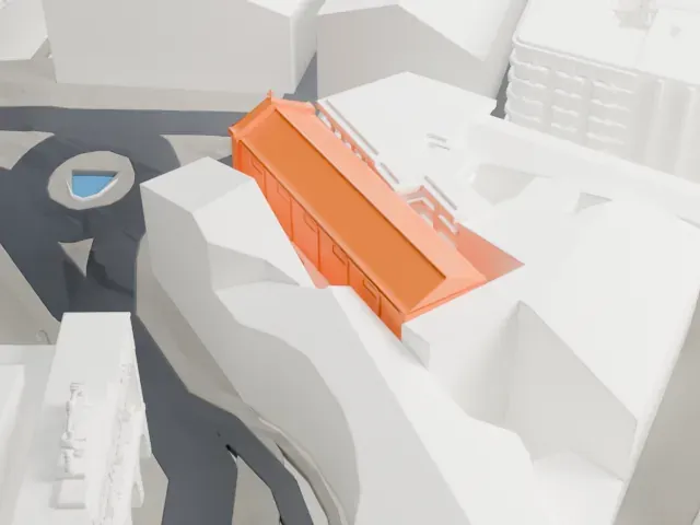 San Ferdinando (church), Naples model, East view