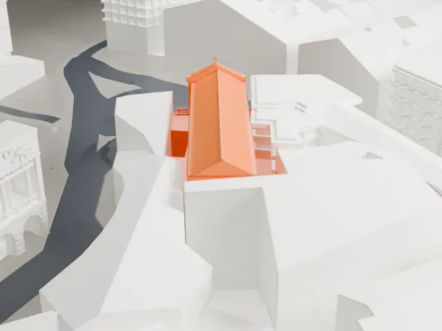 San Ferdinando (church), Naples model, North view