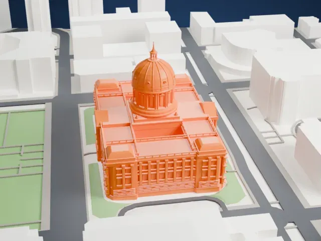 San Francisco City Hall model, North view