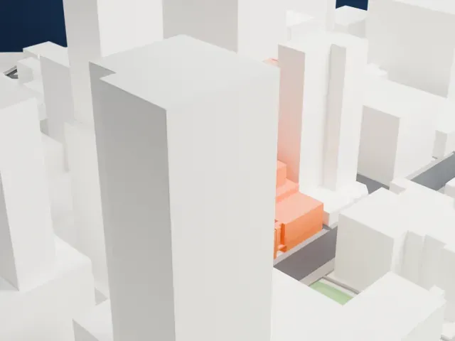 San Francisco Museum of Modern Art model, West view