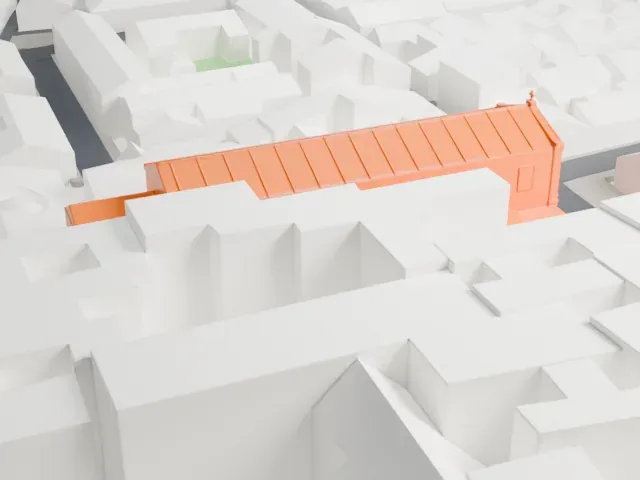 San Giorgio Maggiore, Naples model, East view